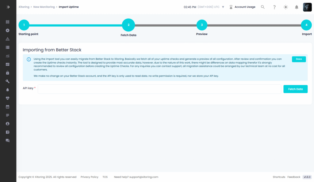 me-dev.xitoring.com_ui_import-uptime_mode=uptime-robot (5) Tempo di attività dell'importazione Xitoring