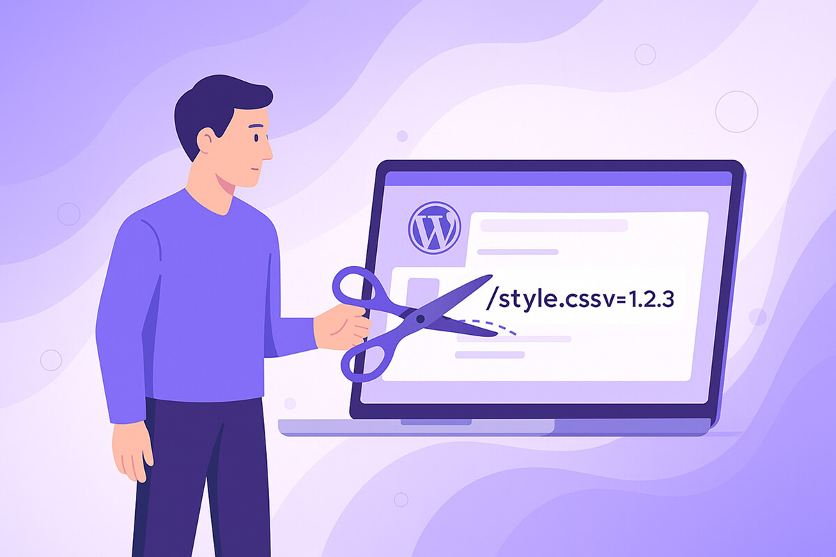 How to Remove Query Strings from Static Resources in WordPress