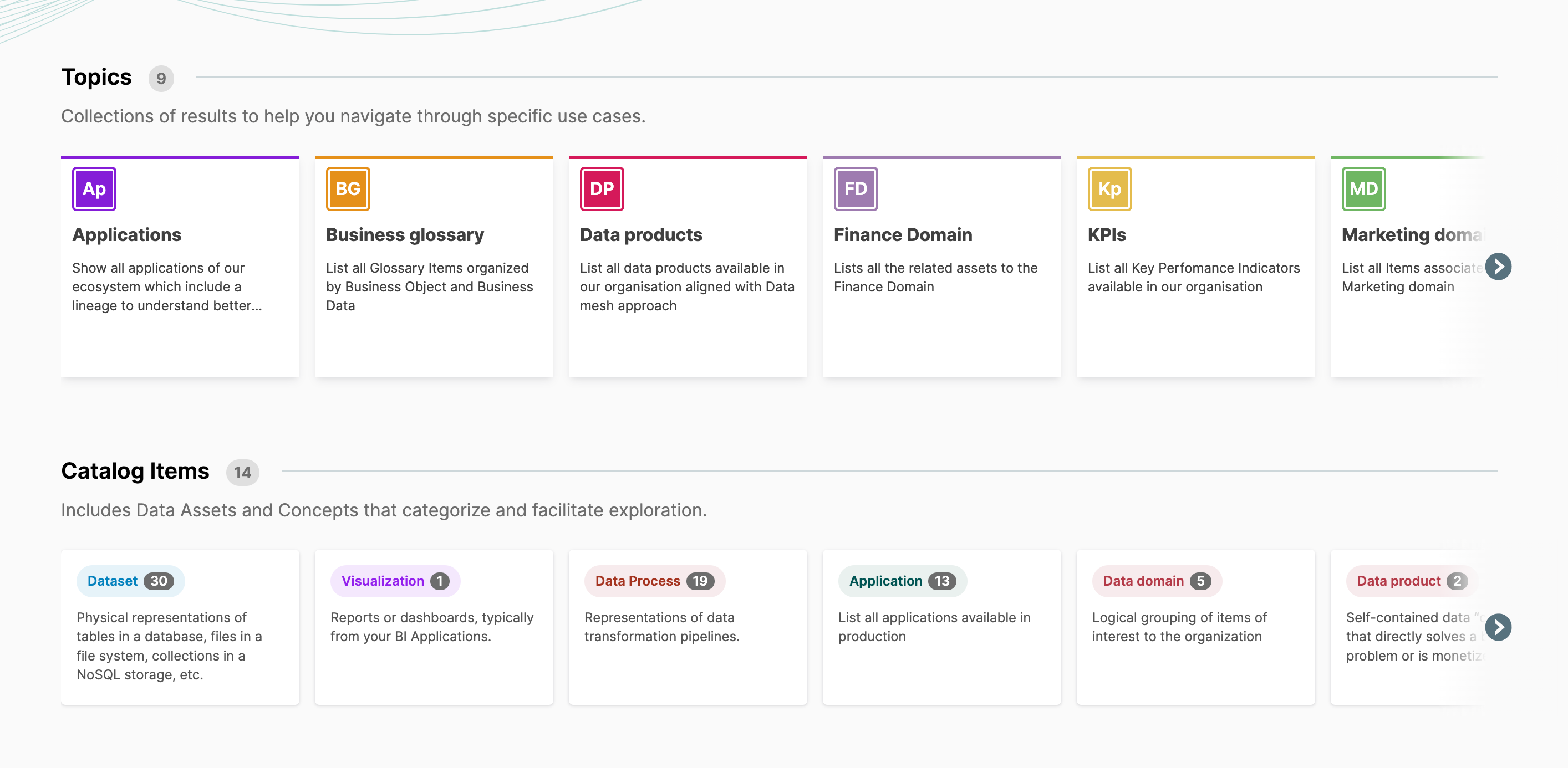 Topics Exploration Zeenea Explorer Topics Exploration Zeenea Explorer